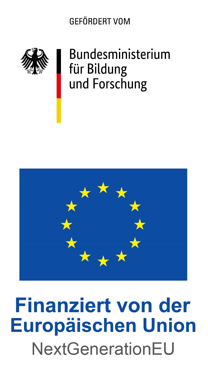 Logos der Förderung: BMBF und EU